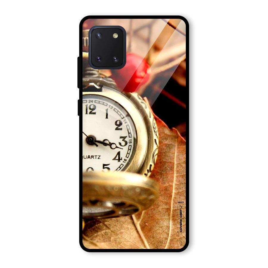 Cherry And Clock Glass Back Case for Galaxy Note 10 Lite