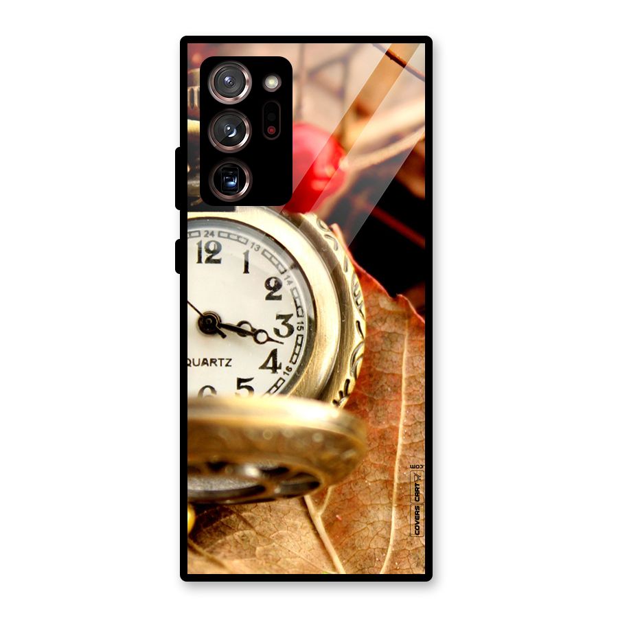 Cherry And Clock Glass Back Case for Galaxy Note 20 Ultra
