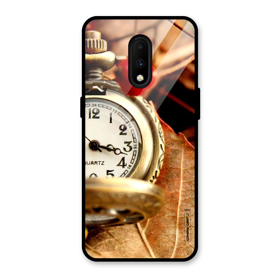 Cherry And Clock Glass Back Case for OnePlus 7