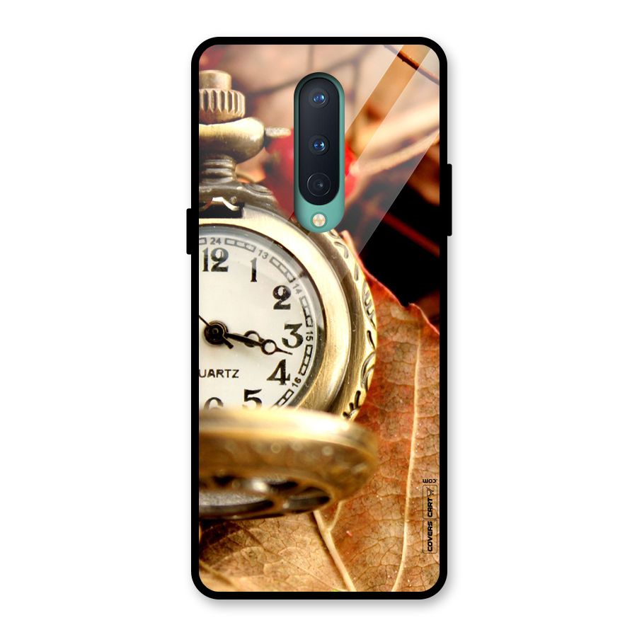 Cherry And Clock Glass Back Case for OnePlus 8