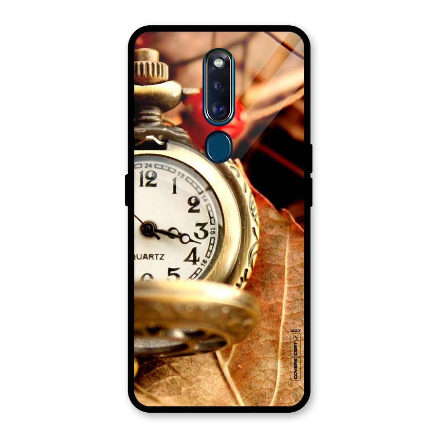Cherry And Clock Glass Back Case for Oppo F11 Pro