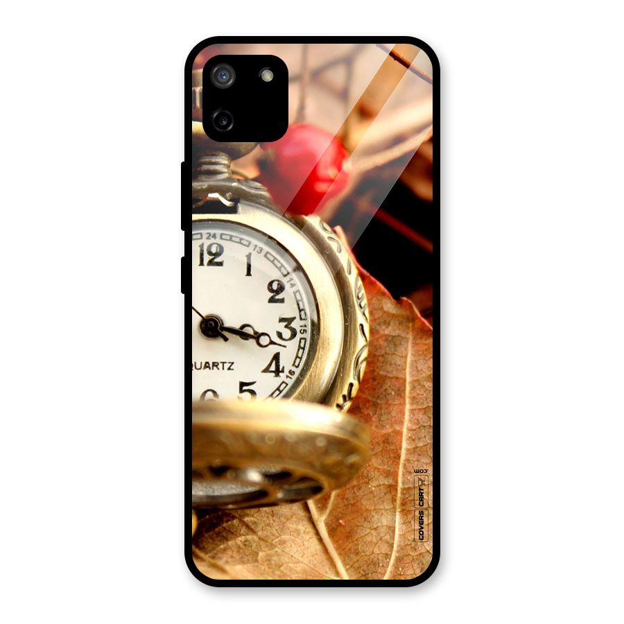 Cherry And Clock Glass Back Case for Realme C11