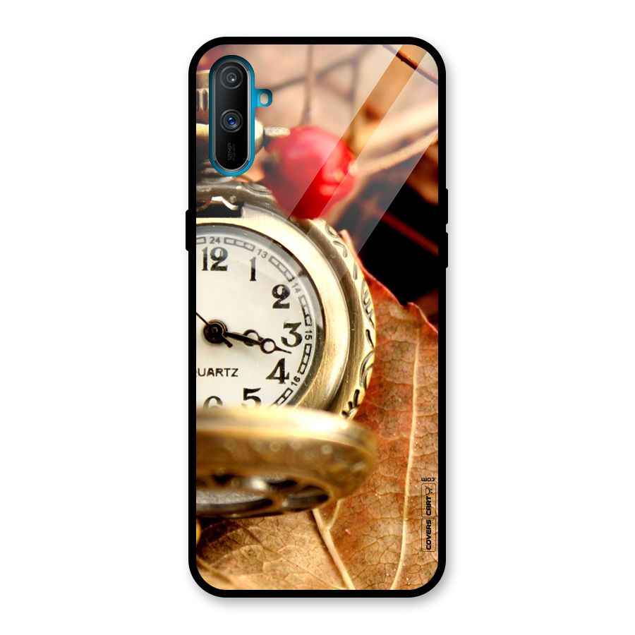 Cherry And Clock Glass Back Case for Realme C3