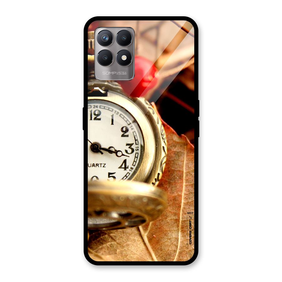 Cherry And Clock Glass Back Case for Realme Narzo 50