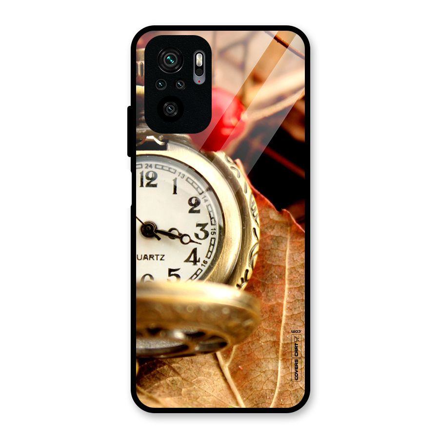 Cherry And Clock Glass Back Case for Redmi Note 10S