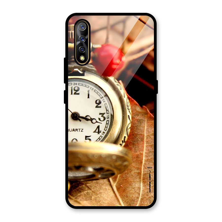 Cherry And Clock Glass Back Case for Vivo S1
