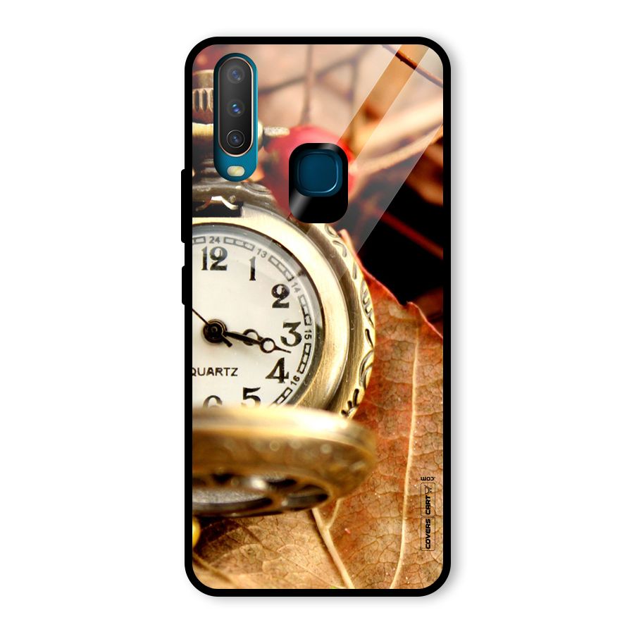 Cherry And Clock Glass Back Case for Vivo U10