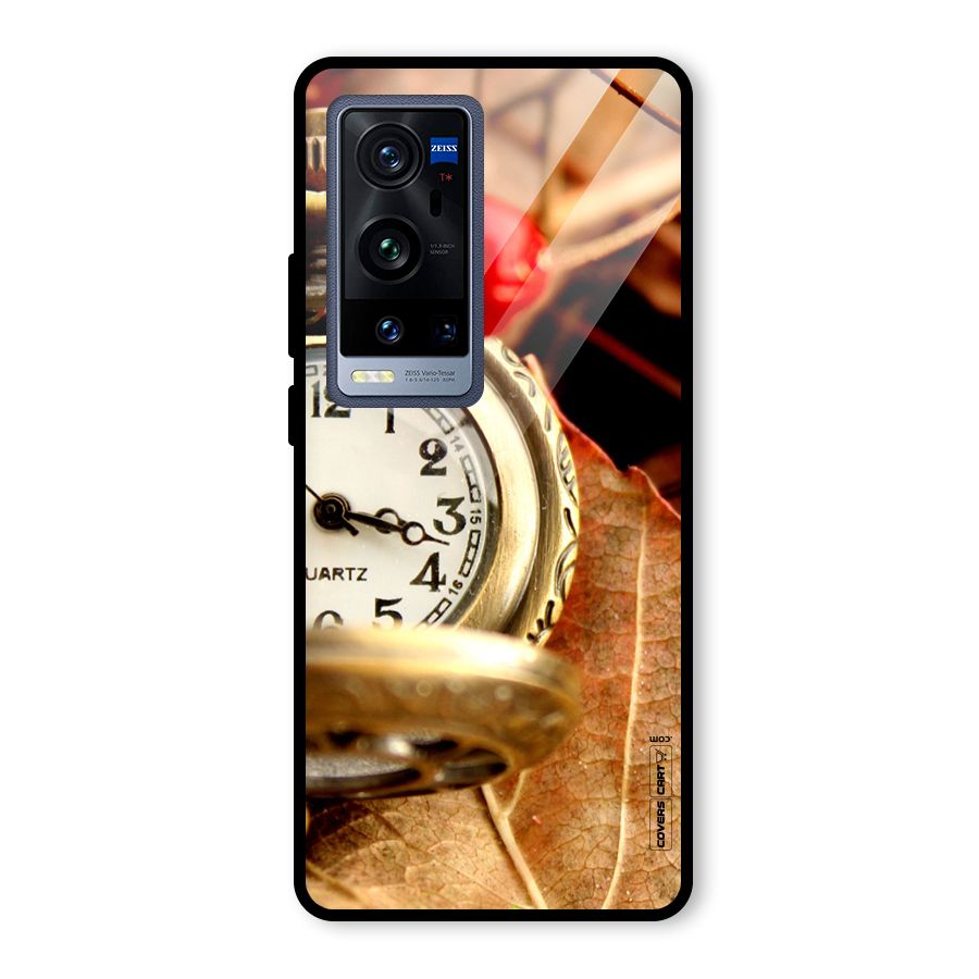 Cherry And Clock Glass Back Case for Vivo X60 Pro Plus