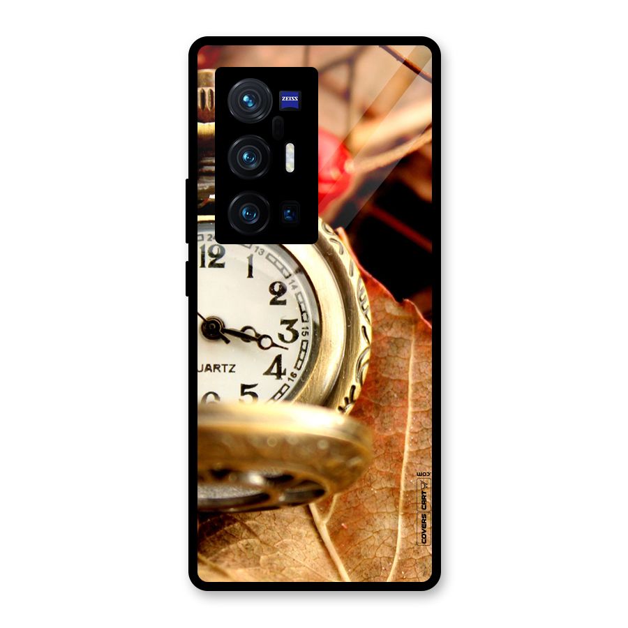 Cherry And Clock Glass Back Case for Vivo X70 Pro Plus