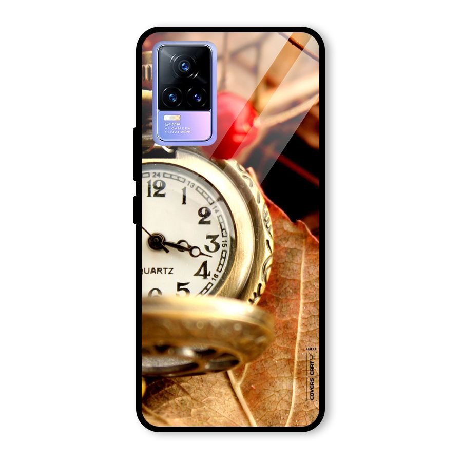 Cherry And Clock Glass Back Case for Vivo Y73