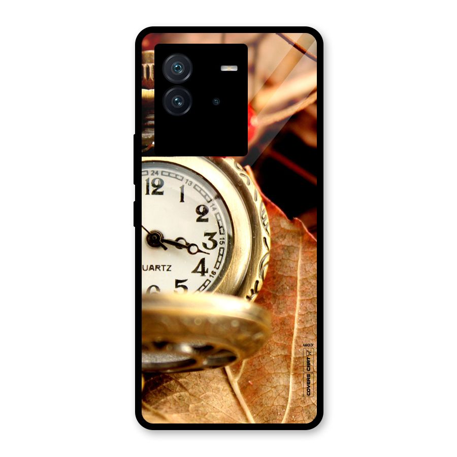 Cherry And Clock Glass Back Case for Vivo iQOO Neo 6 5G