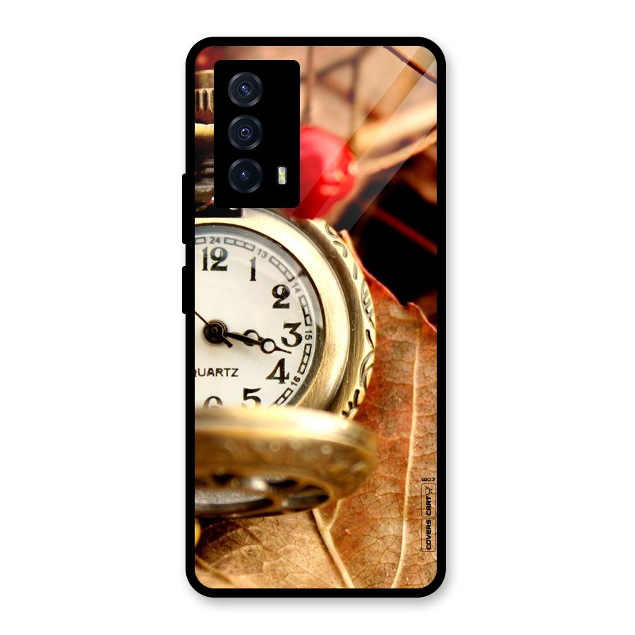 Cherry And Clock Glass Back Case for Vivo iQOO Z5