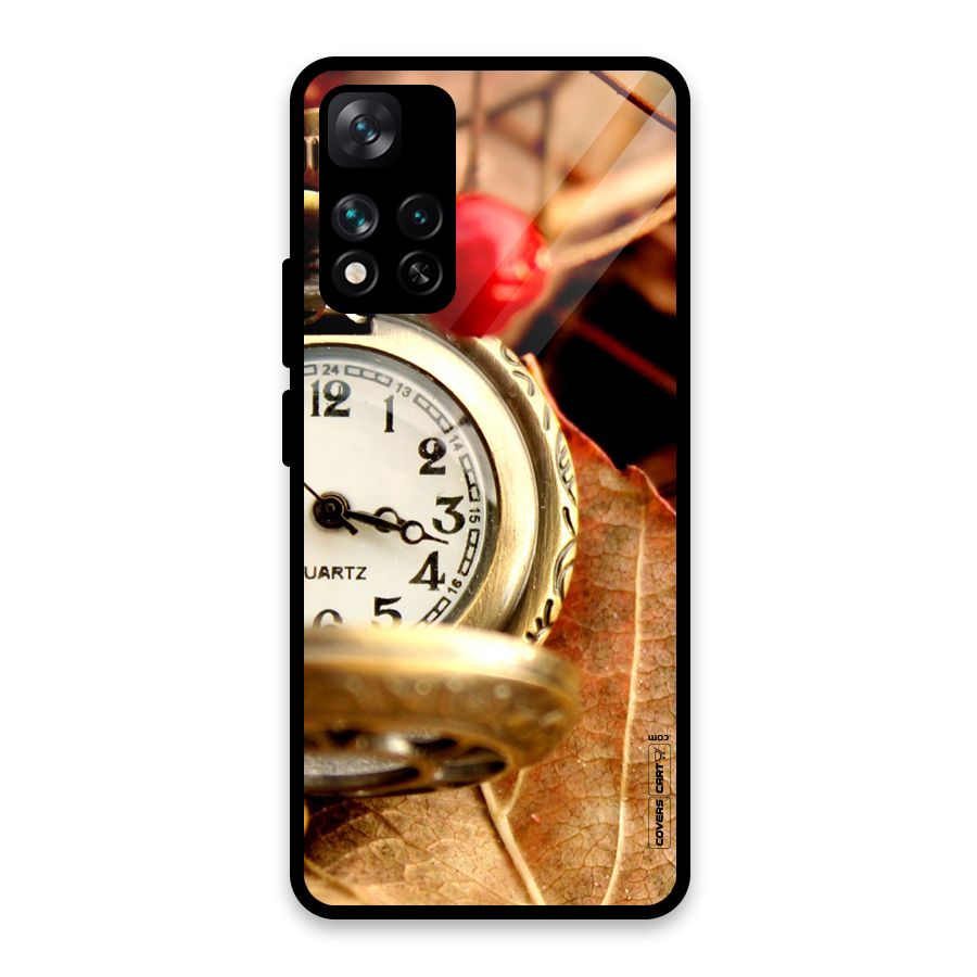Cherry And Clock Glass Back Case for Xiaomi 11i HyperCharge 5G