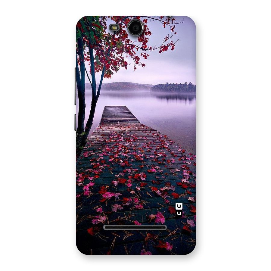 Cherry Blossom Dock Back Case for Micromax Canvas Juice 3 Q392
