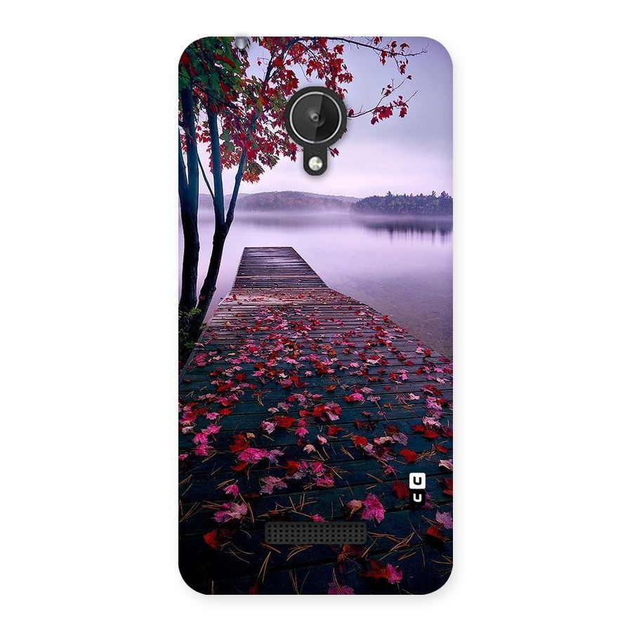 Cherry Blossom Dock Back Case for Micromax Canvas Spark Q380