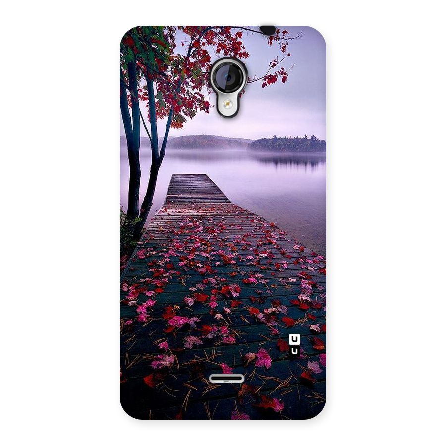 Cherry Blossom Dock Back Case for Micromax Unite 2 A106