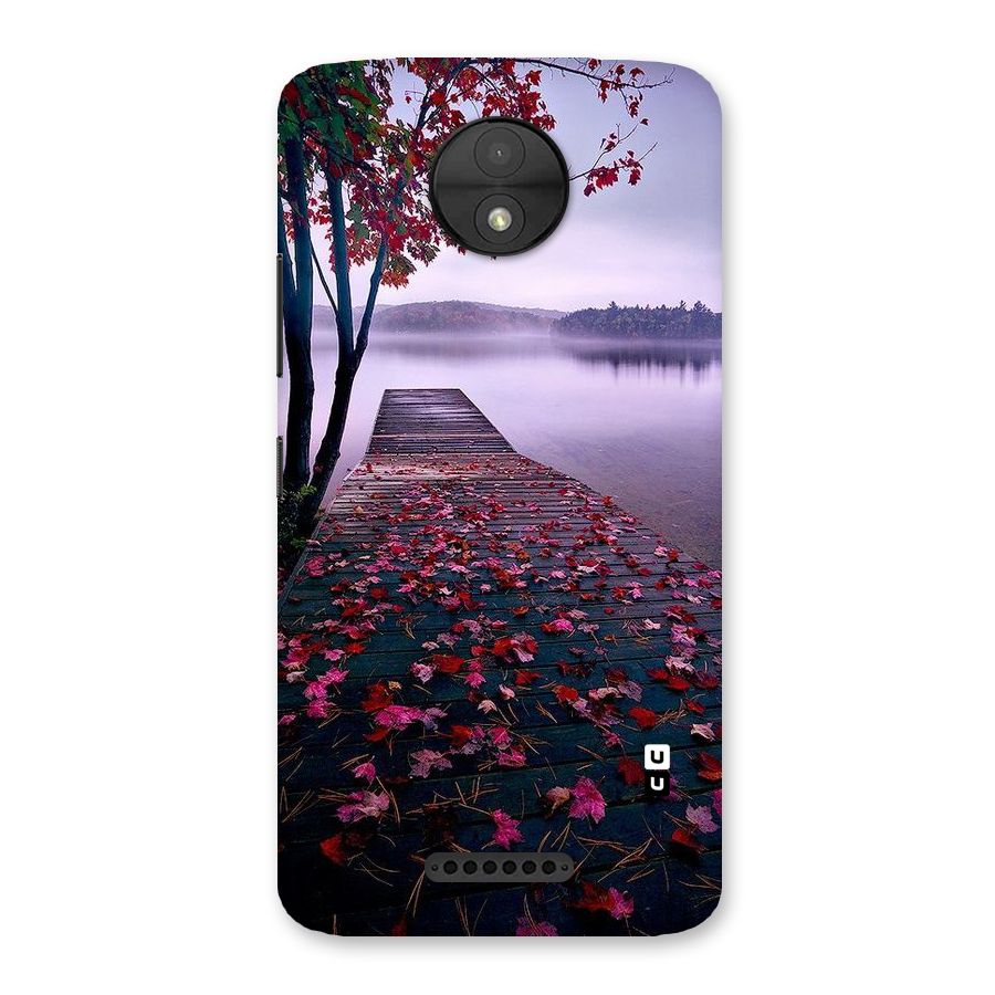 Cherry Blossom Dock Back Case for Moto C