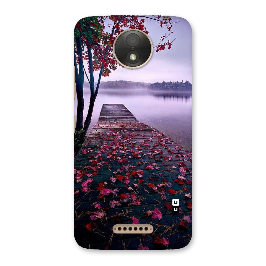 Cherry Blossom Dock Back Case for Moto C Plus