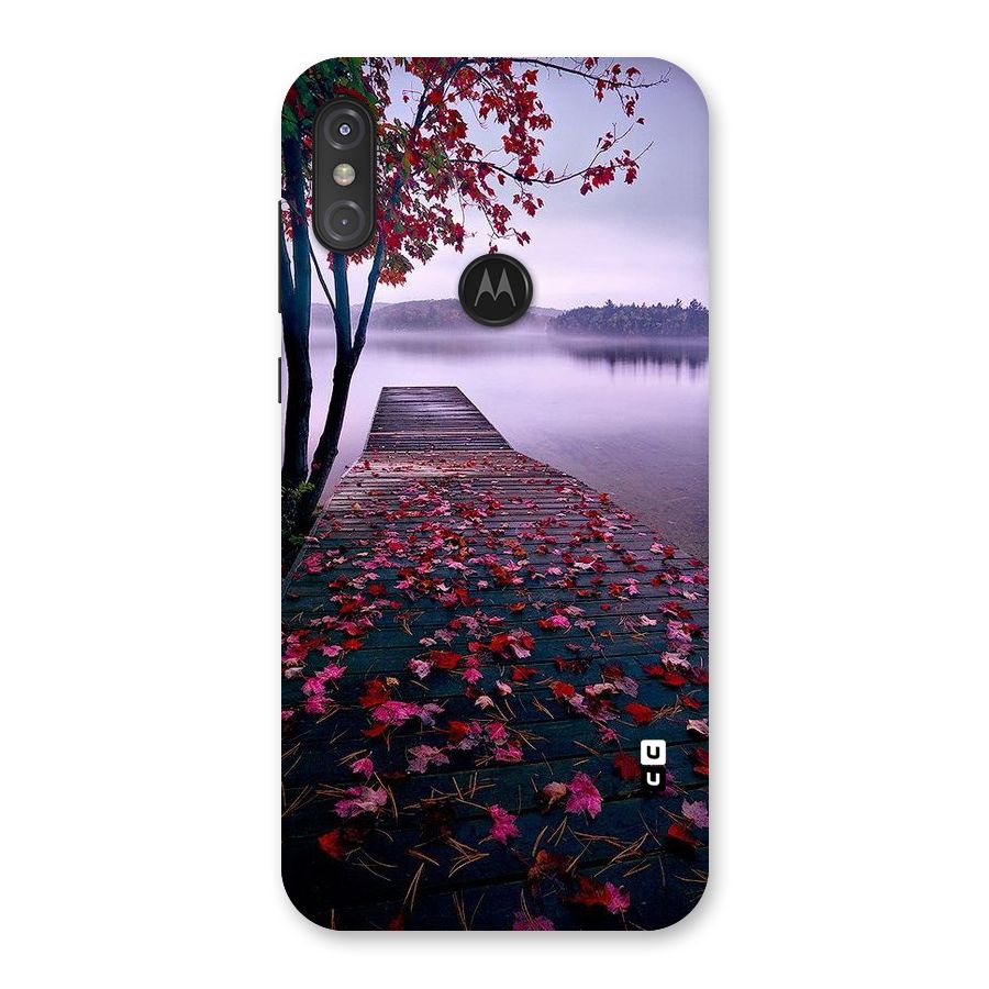 Cherry Blossom Dock Back Case for Motorola One Power