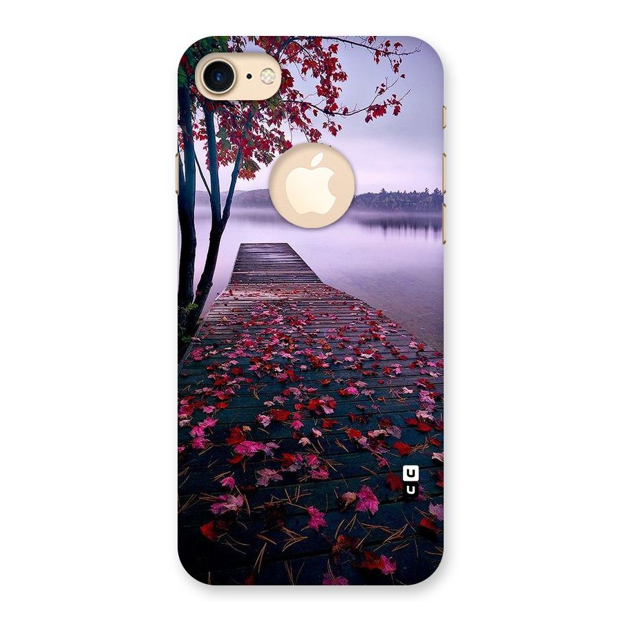 Cherry Blossom Dock Back Case for iPhone 7 Logo Cut