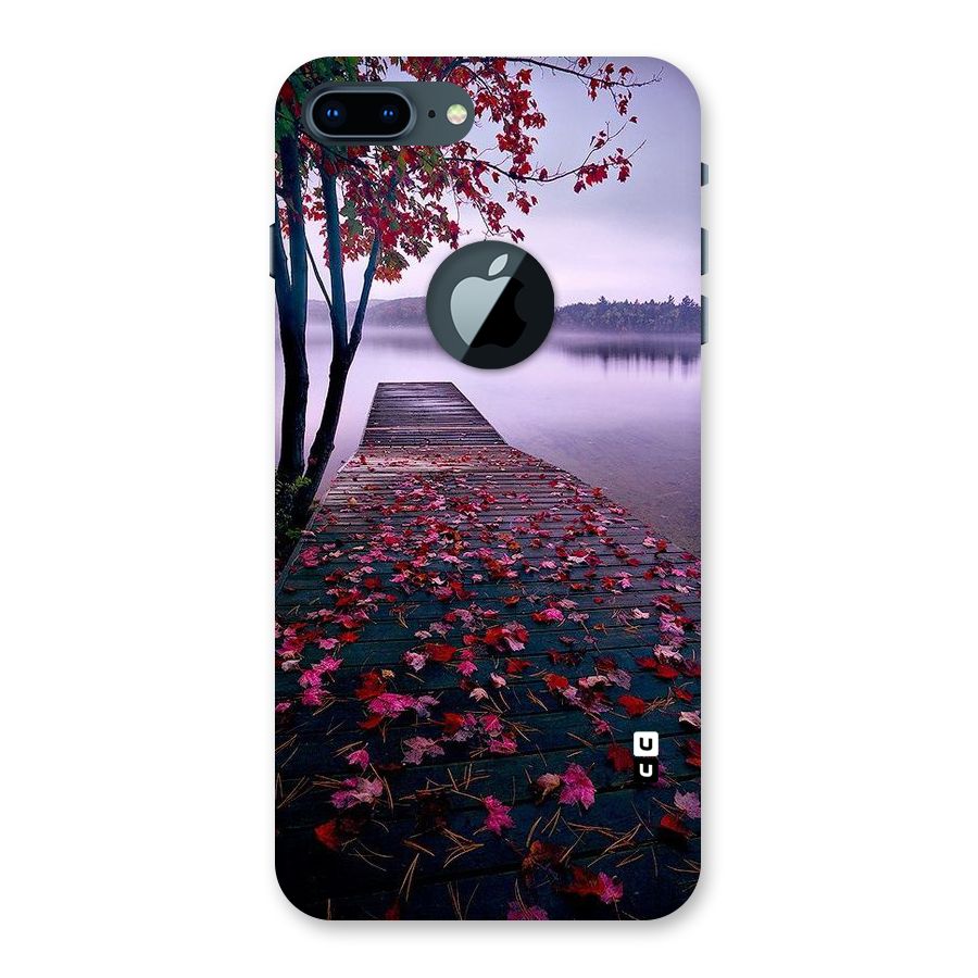 Cherry Blossom Dock Back Case for iPhone 7 Plus Logo Cut
