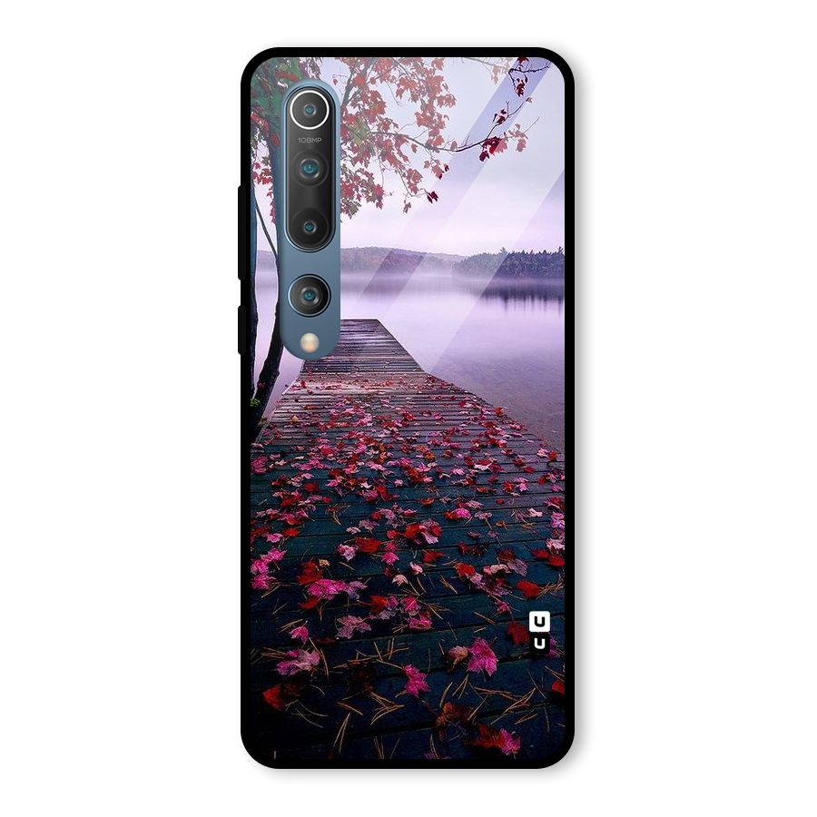 Cherry Blossom Dock Glass Back Case for Mi 10