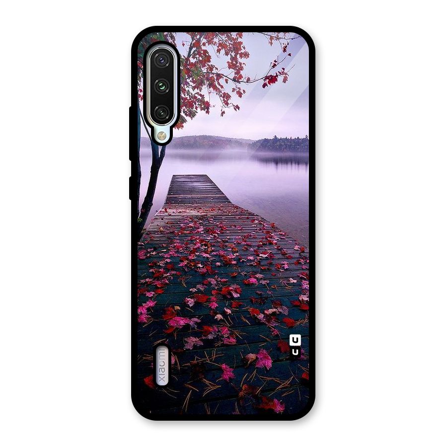 Cherry Blossom Dock Glass Back Case for Mi A3