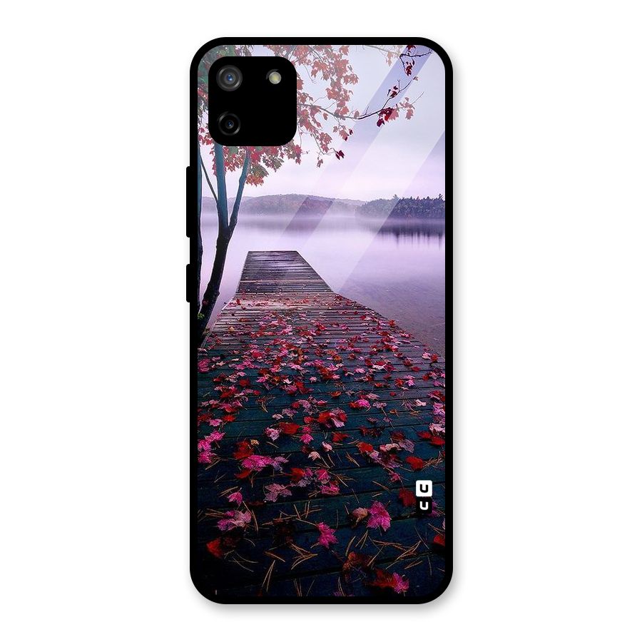 Cherry Blossom Dock Glass Back Case for Realme C11