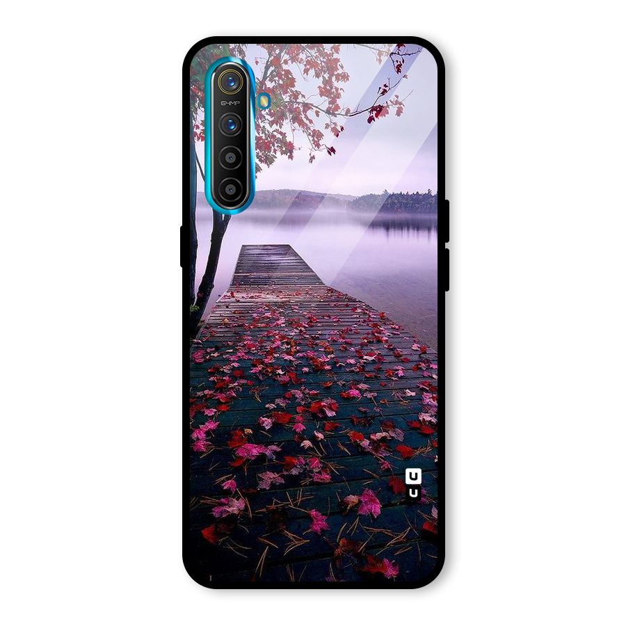 Cherry Blossom Dock Glass Back Case for Realme X2