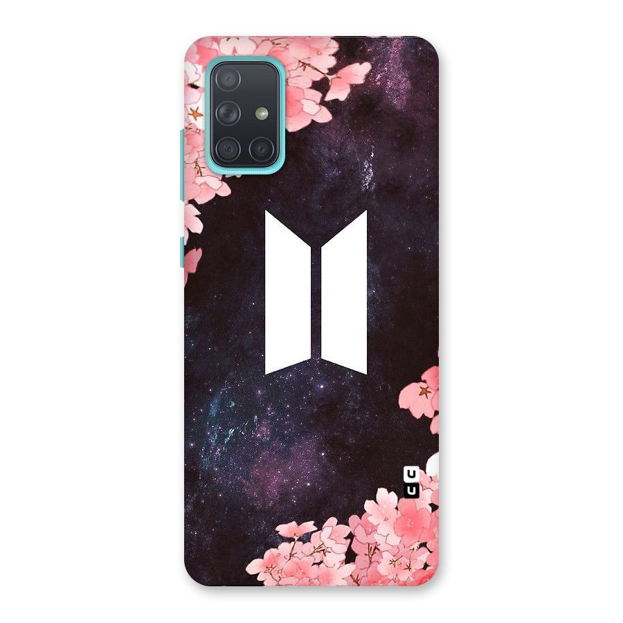 Cherry Blossom Pause Design Back Case for Galaxy A71