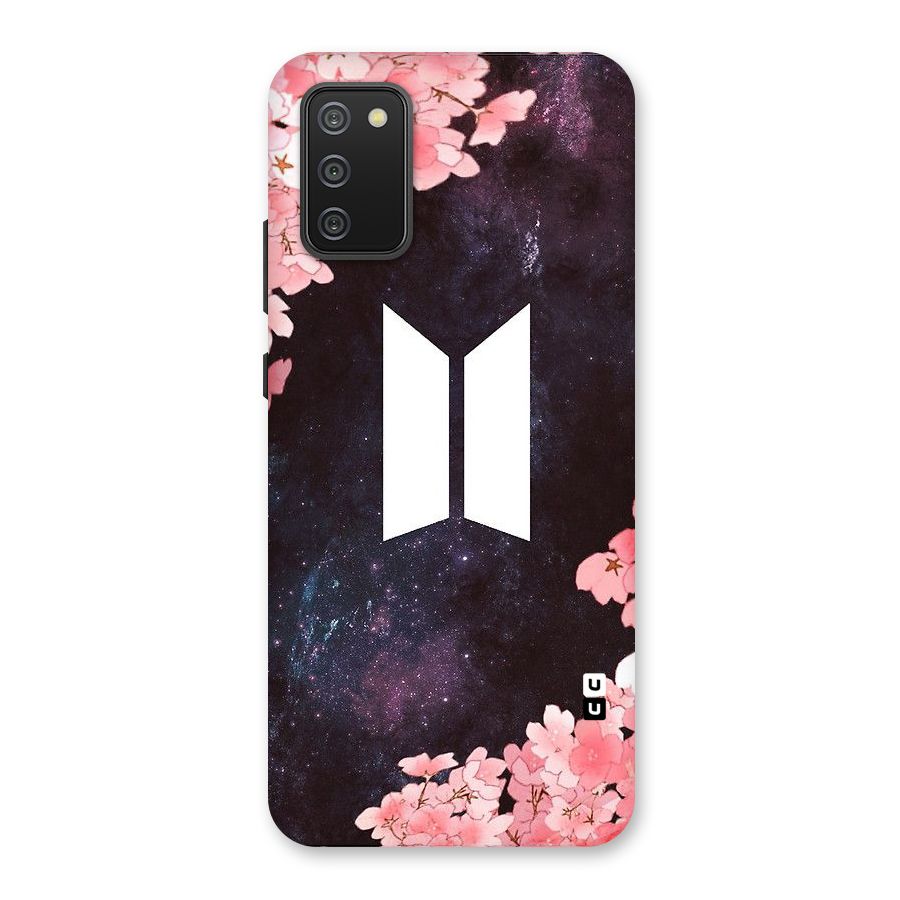 Cherry Blossom Pause Design Back Case for Galaxy F02s