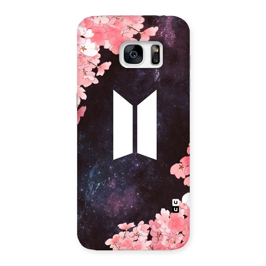 Cherry Blossom Pause Design Back Case for Galaxy S7 Edge