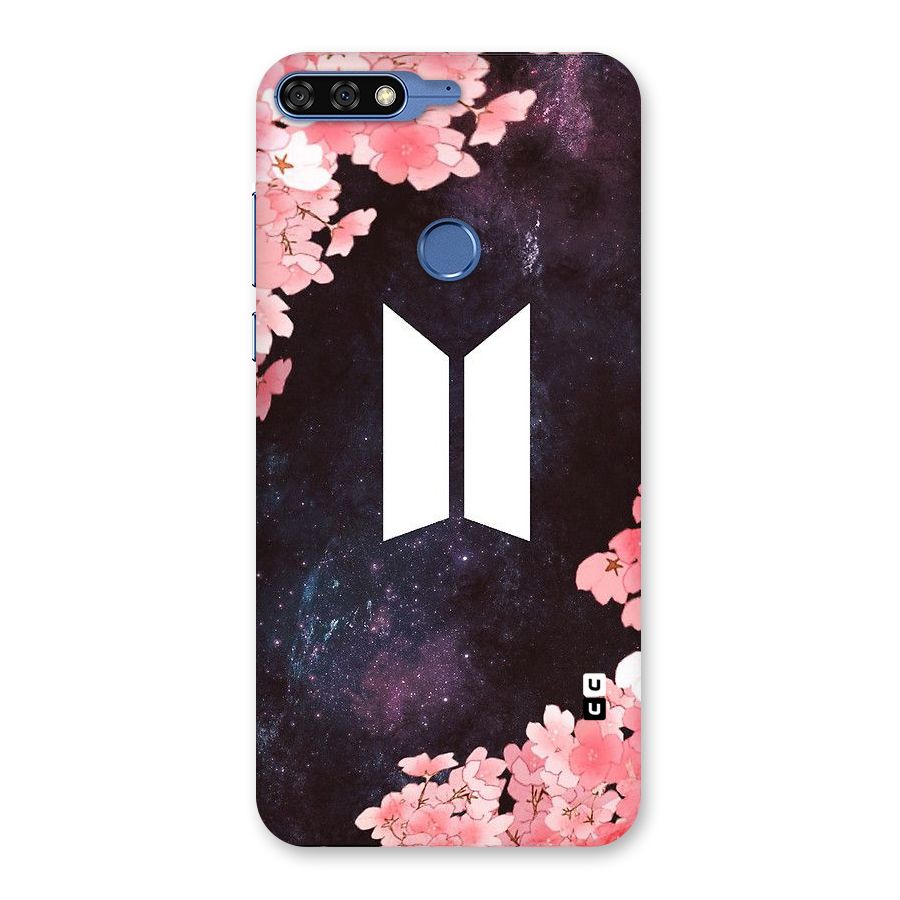 Cherry Blossom Pause Design Back Case for Honor 7C