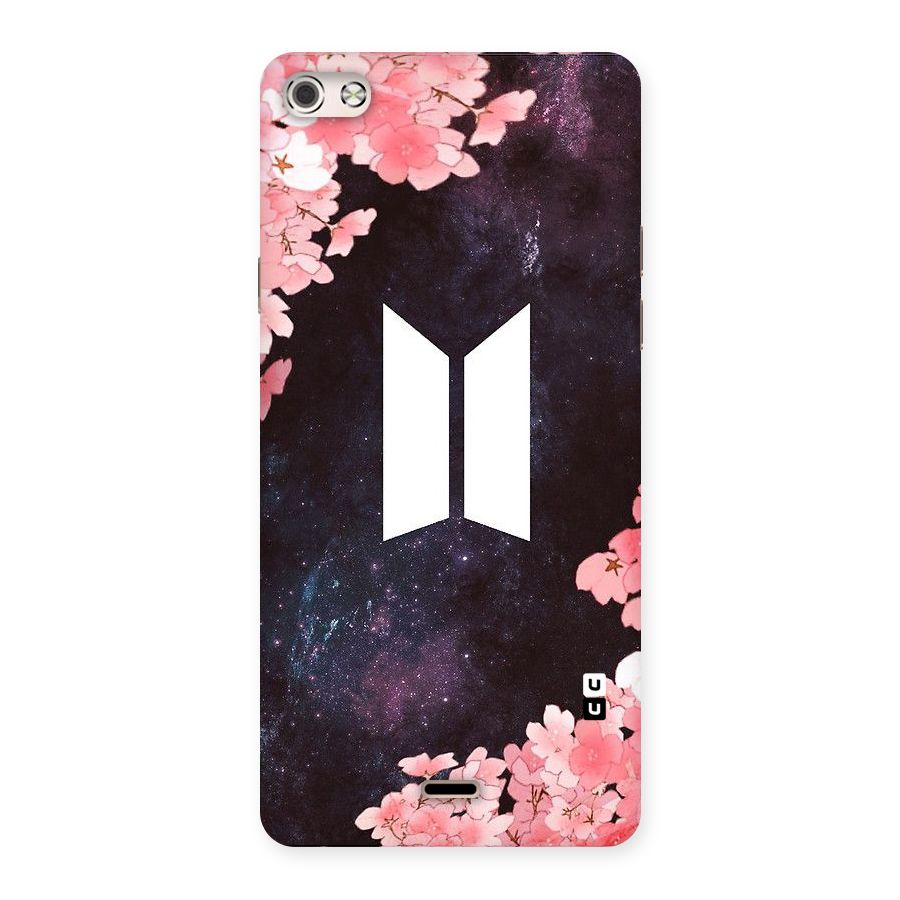 Cherry Blossom Pause Design Back Case for Micromax Canvas Silver 5