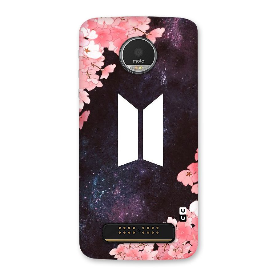 Cherry Blossom Pause Design Back Case for Moto Z Play