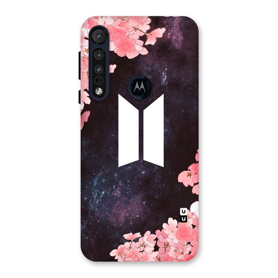 Cherry Blossom Pause Design Back Case for Motorola One Macro