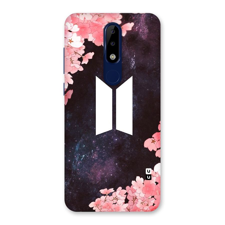 Cherry Blossom Pause Design Back Case for Nokia 5.1 Plus