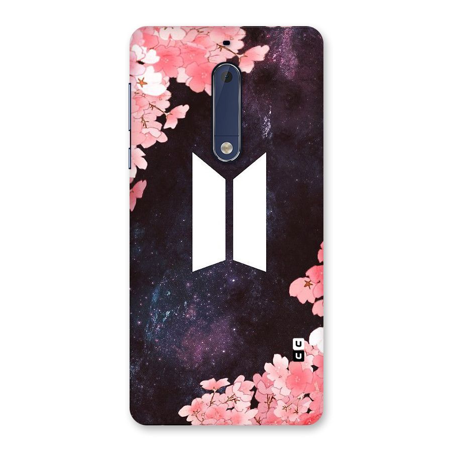 Cherry Blossom Pause Design Back Case for Nokia 5