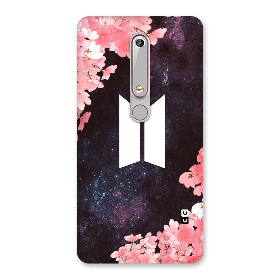 Cherry Blossom Pause Design Back Case for Nokia 6.1