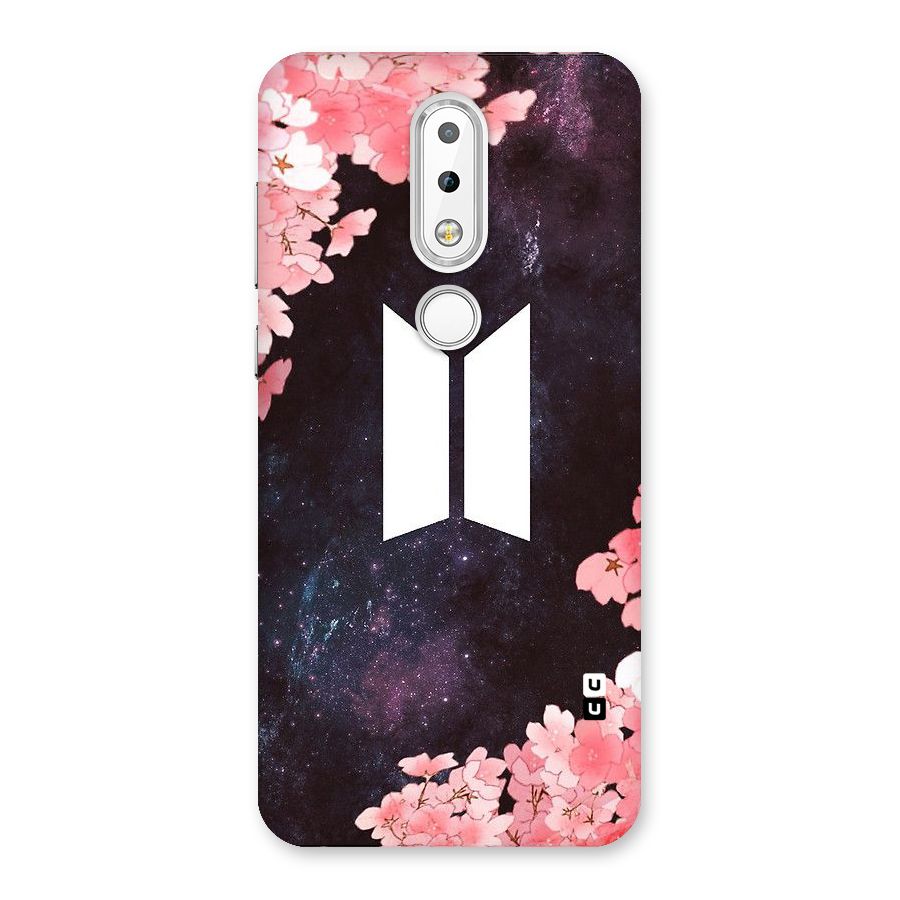 Cherry Blossom Pause Design Back Case for Nokia 6.1 Plus