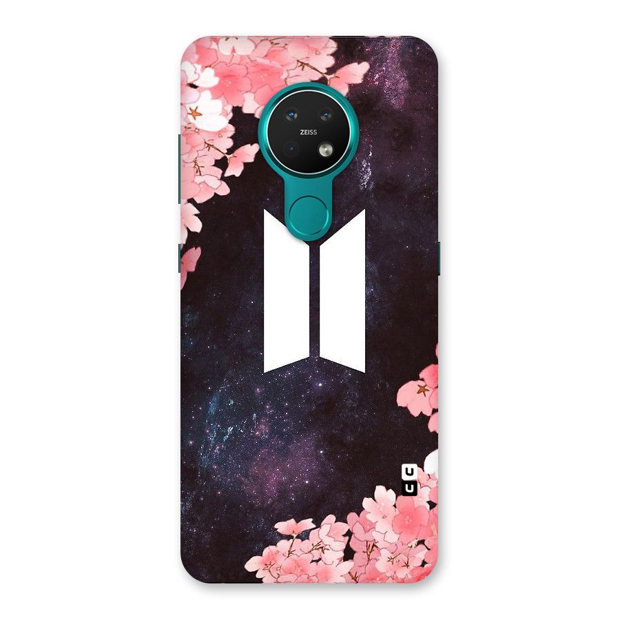 Cherry Blossom Pause Design Back Case for Nokia 7.2