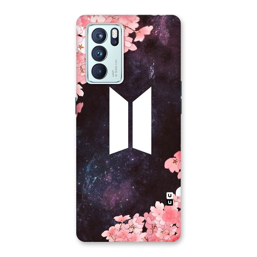 Cherry Blossom Pause Design Back Case for Oppo Reno6 Pro 5G