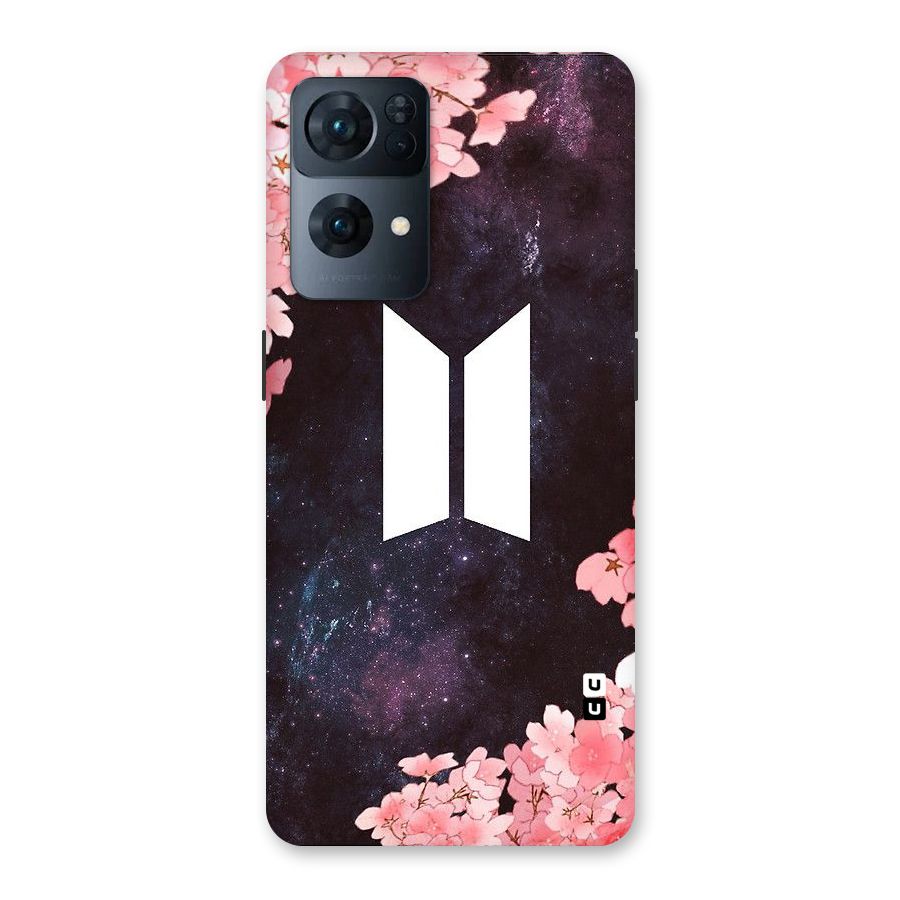 Cherry Blossom Pause Design Back Case for Oppo Reno7 Pro 5G