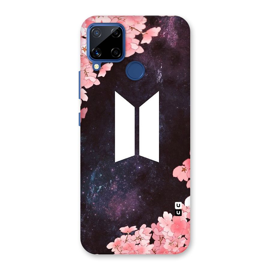 Cherry Blossom Pause Design Back Case for Realme C15