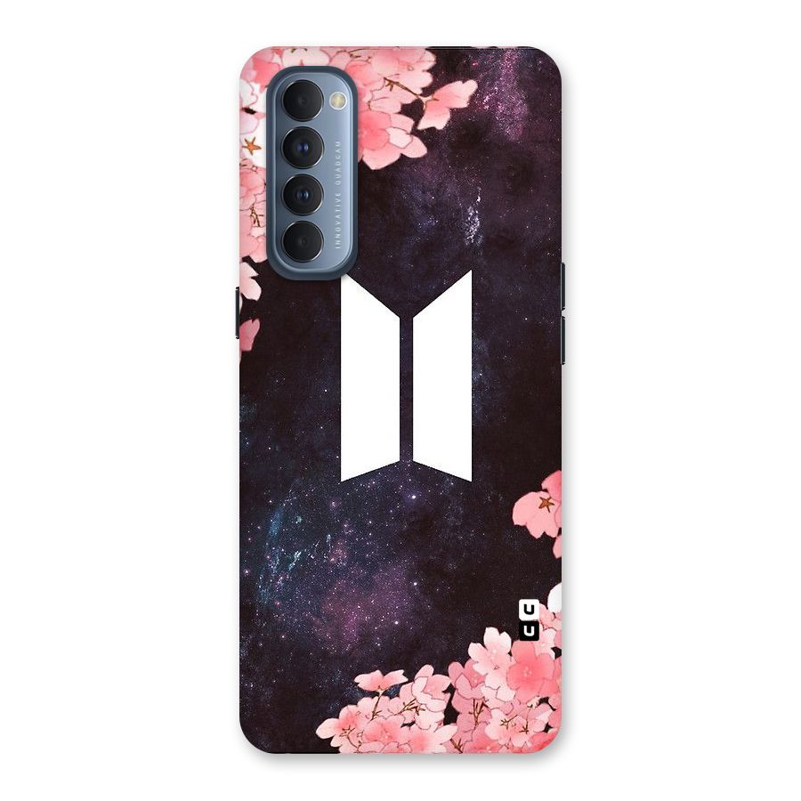 Cherry Blossom Pause Design Back Case for Reno4 Pro