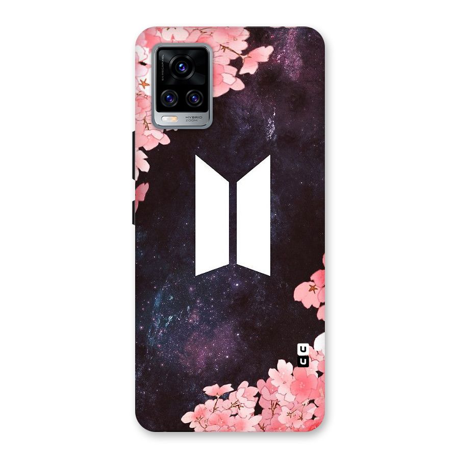 Cherry Blossom Pause Design Back Case for Vivo V20 Pro