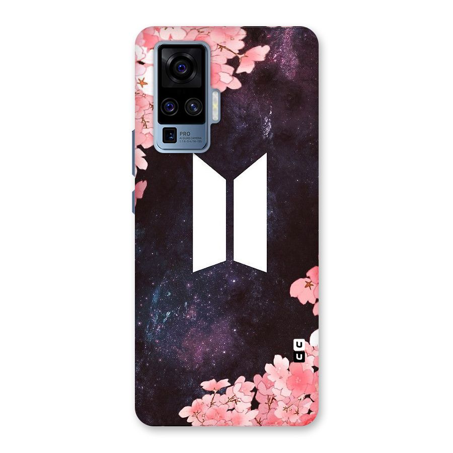 Cherry Blossom Pause Design Back Case for Vivo X50 Pro