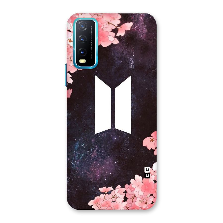 Cherry Blossom Pause Design Back Case for Vivo Y20