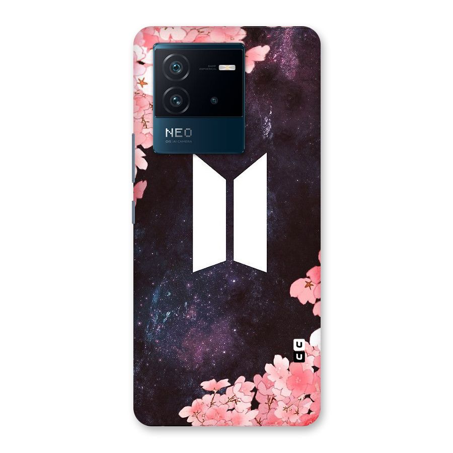 Cherry Blossom Pause Design Back Case for Vivo iQOO Neo 6 5G