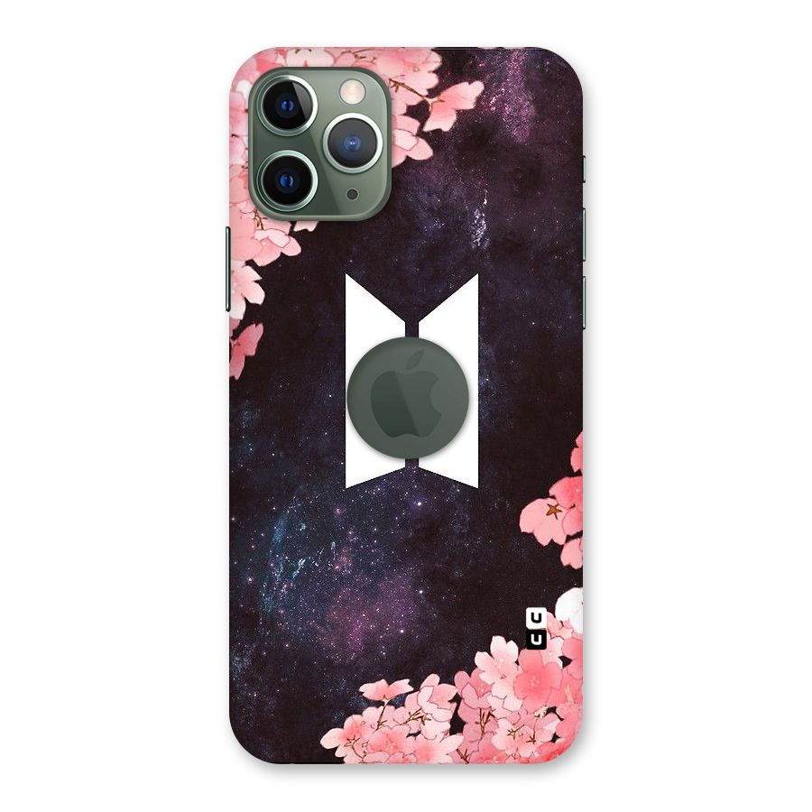 Cherry Blossom Pause Design Back Case for iPhone 11 Pro Logo  Cut